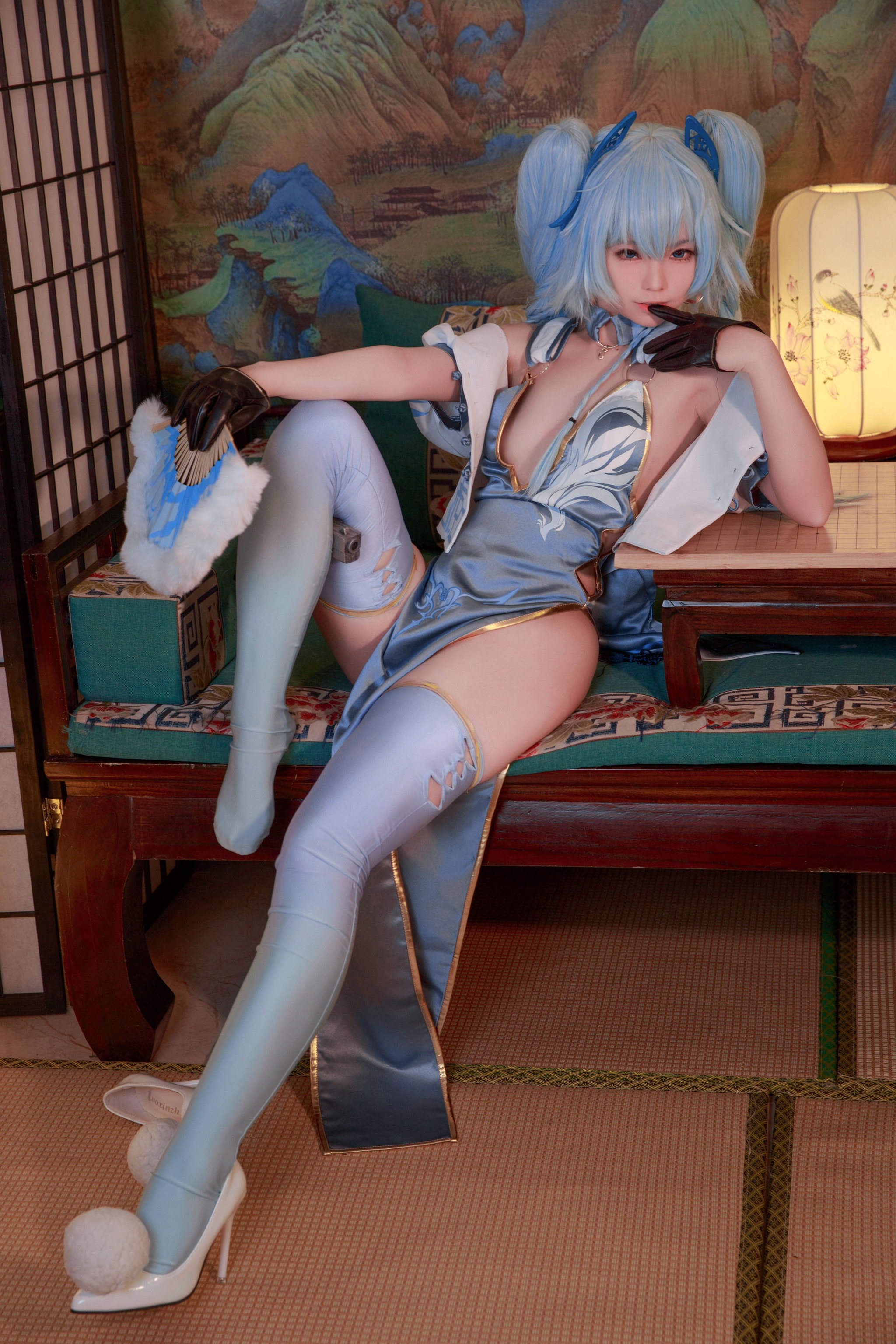 G44不会受伤 - NO.003 pa15旗袍 翠雀媚 [20P]-XikXak